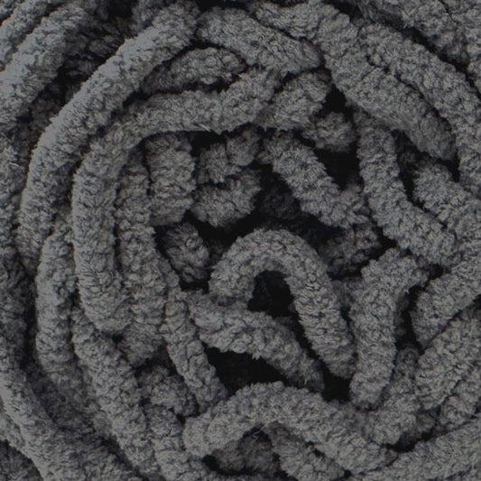 Porta Craft Chenille Blanket Yarn 12ply Solid Dark Grey