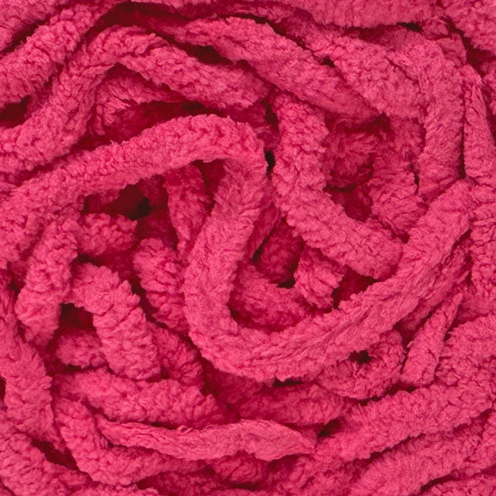 Porta Craft Chenille Blanket Yarn 12ply Solid Fuchsia