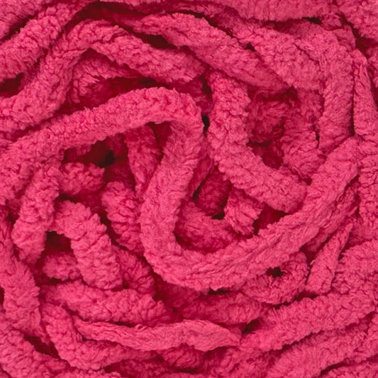 Porta Craft Chenille Blanket Yarn 12ply Solid Fuchsia