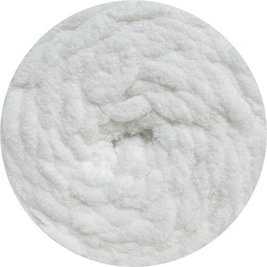 Pure White Super Bulky Chenille Yarn Australia