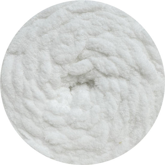 Pure White Super Bulky Chenille Yarn Australia