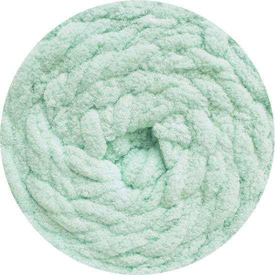 Chunky Chenille Yarn 200g 58m 16ply - Solid Ice Mint