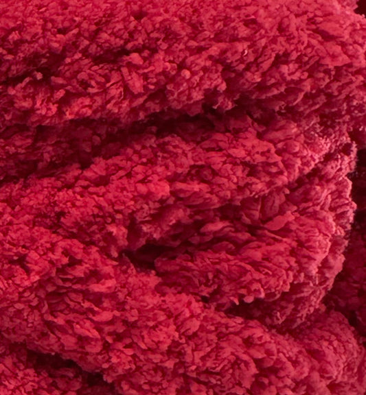 Chenille Jumbo Thick Yarn in Crimson Colour