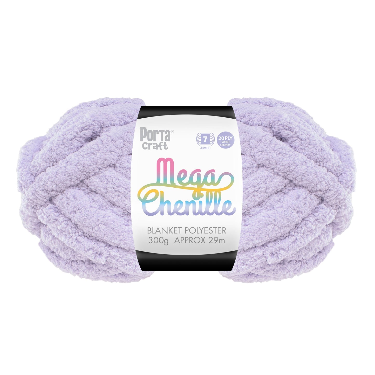 Mega Chenille Yarn 300g 29m Solid Lavender