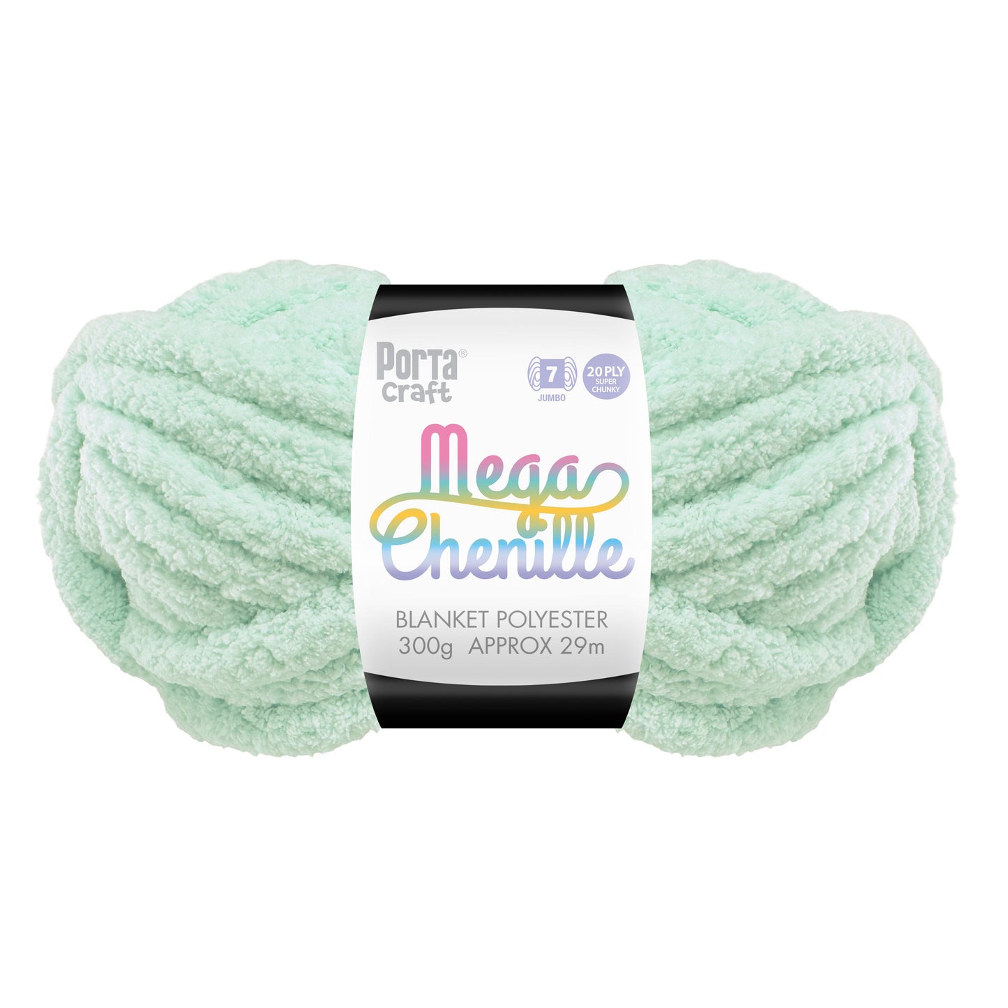 Mega Chenille Yarn 300g 29m Solid Baby Blue