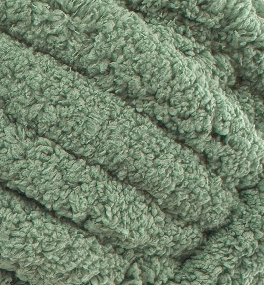Chenille Jumbo Thick Yarn in Eucalyptus Colour