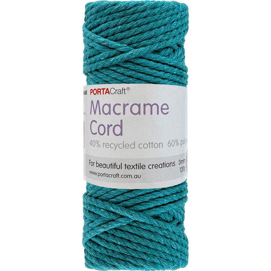 Macrame Cord 120g 3mm 39m Twisted Patina