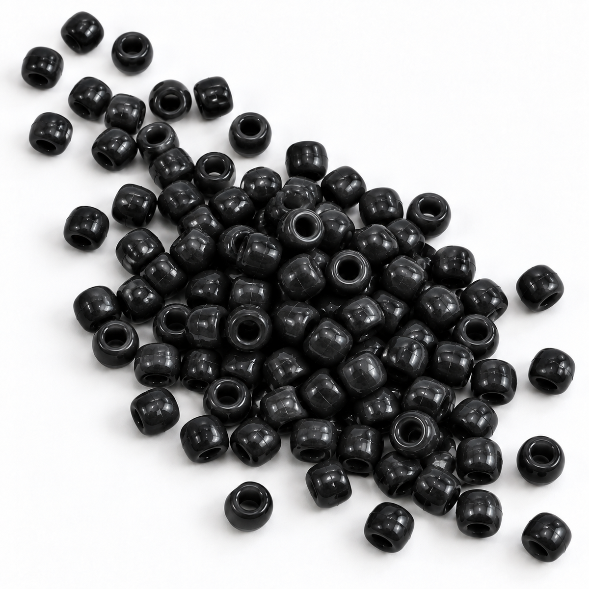 Pony Beads 6x8mm 150pk - Black