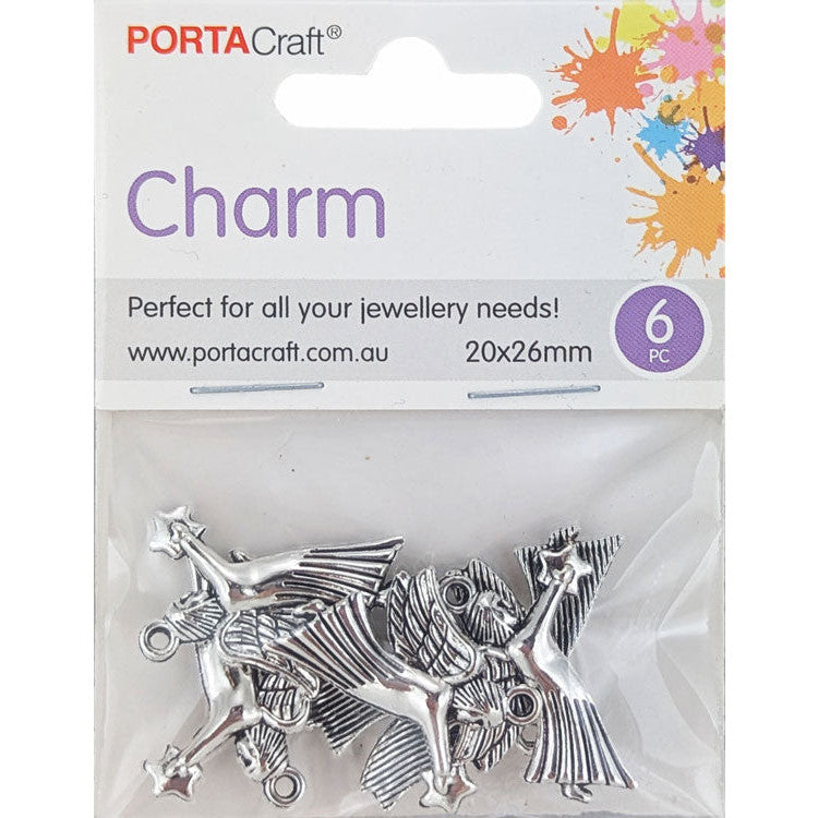 Porta Craft gold tone heart-shaped split rings 30mm four pack
