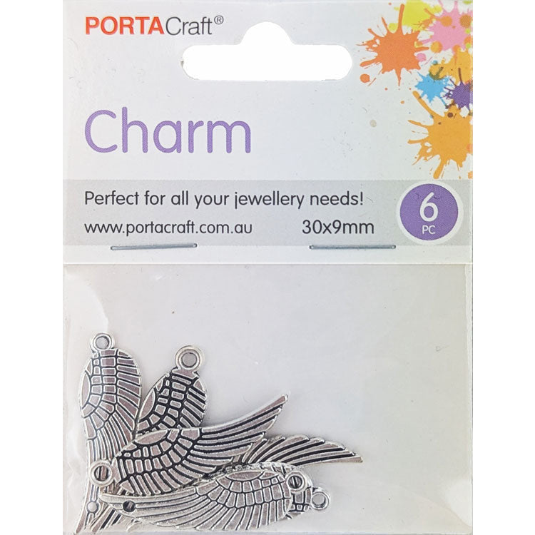 Porta Craft gold tone heart-shaped split rings 30mm four pack