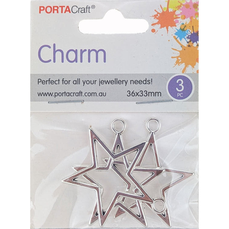Porta Craft gold tone heart-shaped split rings 30mm four pack