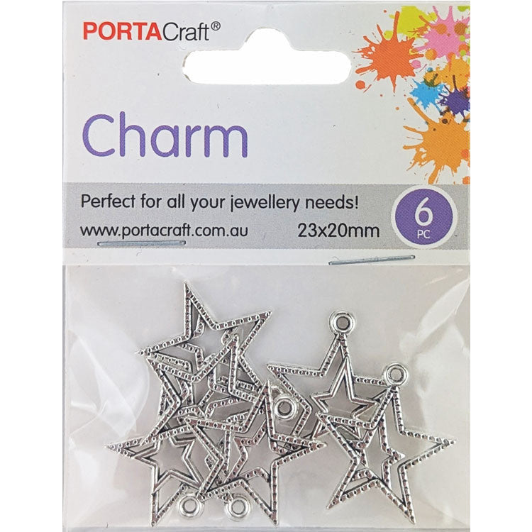 Porta Craft gold tone heart-shaped split rings 30mm four pack