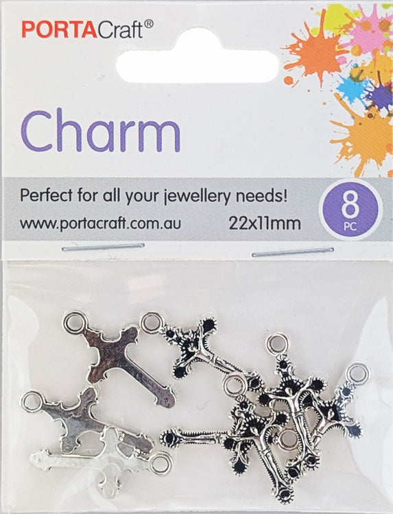 Porta Craft gold tone heart-shaped split rings 30mm four pack