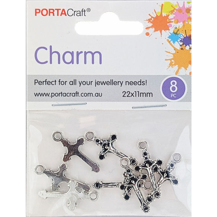 Porta Craft gold tone heart-shaped split rings 30mm four pack