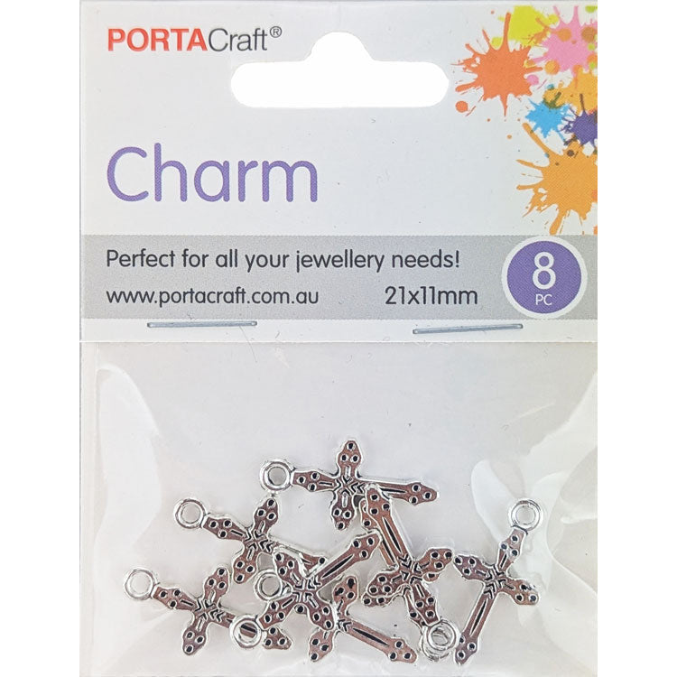 Porta Craft gold tone heart-shaped split rings 30mm four pack