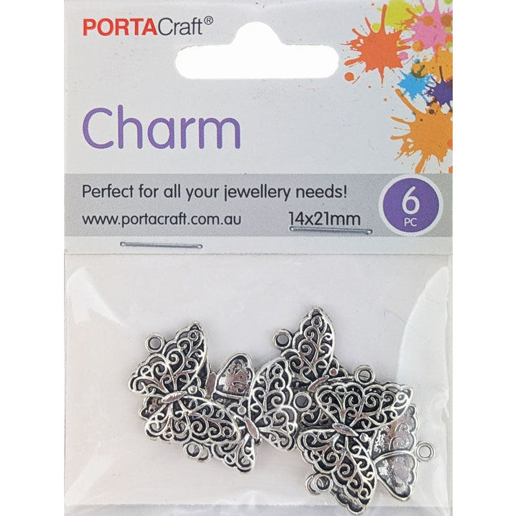 Porta Craft gold tone heart-shaped split rings 30mm four pack