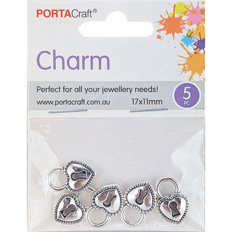 Porta Craft gold tone heart-shaped split rings 30mm four pack