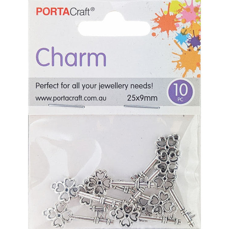 Porta Craft gold tone heart-shaped split rings 30mm four pack