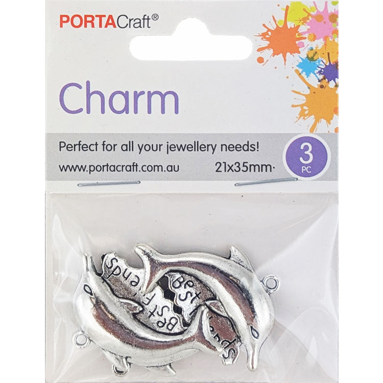 Porta Craft gold tone heart-shaped split rings 30mm four pack