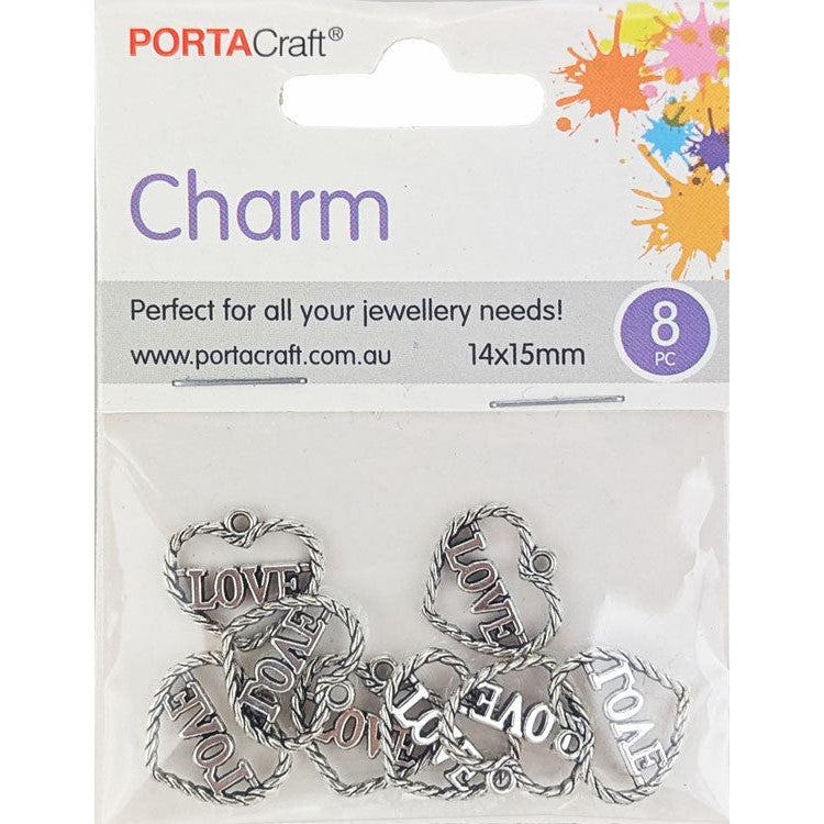 Porta Craft gold tone heart-shaped split rings 30mm four pack
