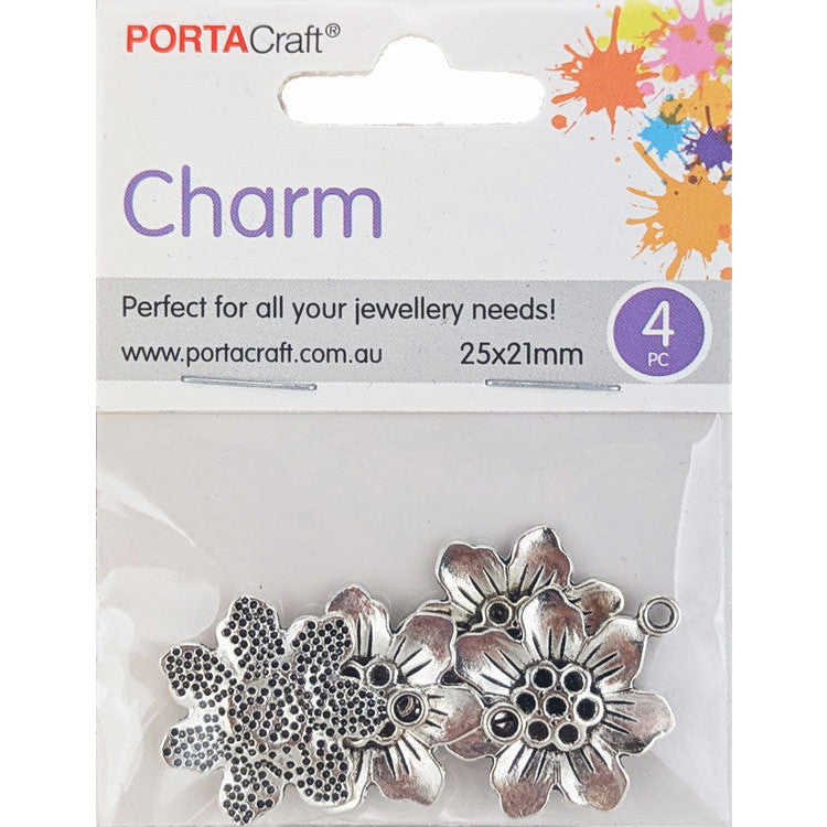 Porta Craft gold tone heart-shaped split rings 30mm four pack