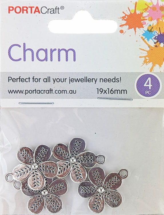 Porta Craft gold tone heart-shaped split rings 30mm four pack