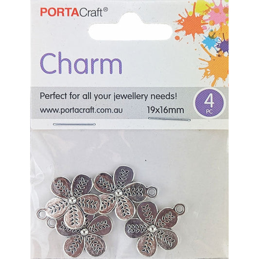 Porta Craft gold tone heart-shaped split rings 30mm four pack
