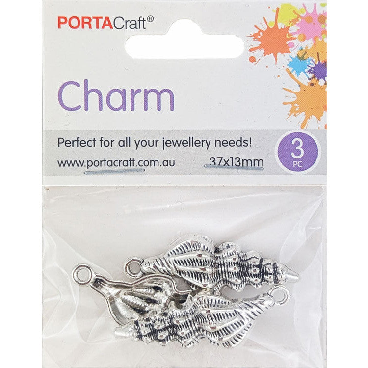 Porta Craft gold tone heart-shaped split rings 30mm four pack