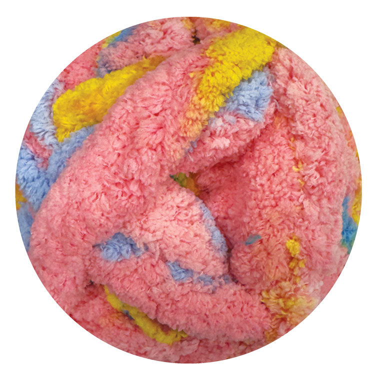Mega Chenille Yarn 300g 29m 20ply Multi Sour Straps