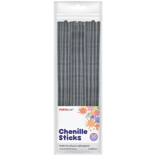 Chenille Stems 6mm 50pk - Koala
