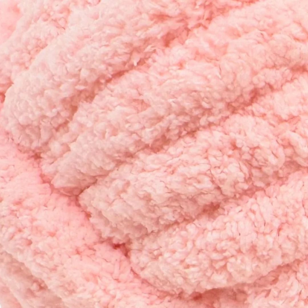 Mega Chenille Yarn 300g 29m 20ply Solid Baby Pink