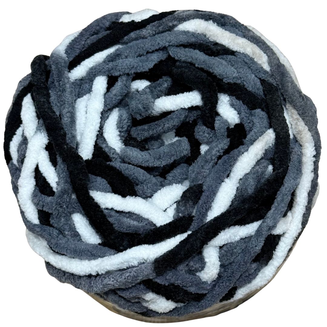 DUSTY Chenille Blanket Yarn 100g Ashy 4pk Mixed Bundle