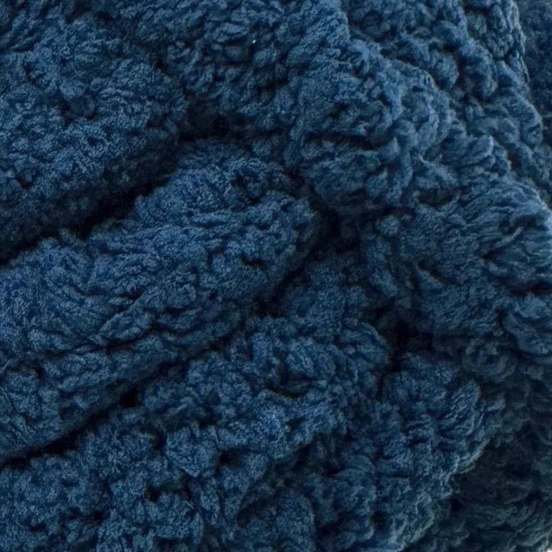 Mega Chenille Yarn 300g 29m 20ply Solid Dark Blue