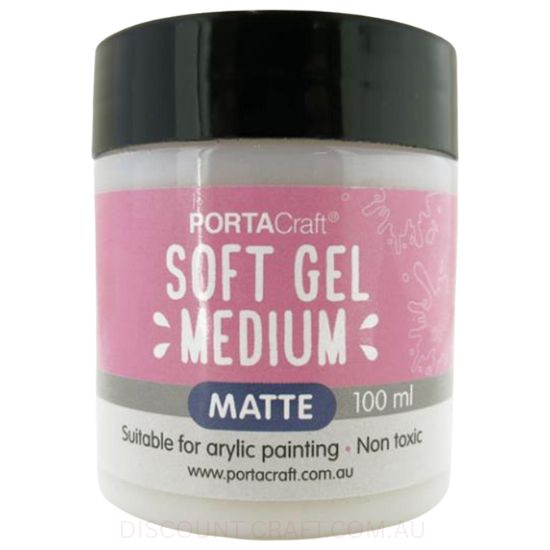 Acrylic Soft Gel Medium - Matte 100ml Tub