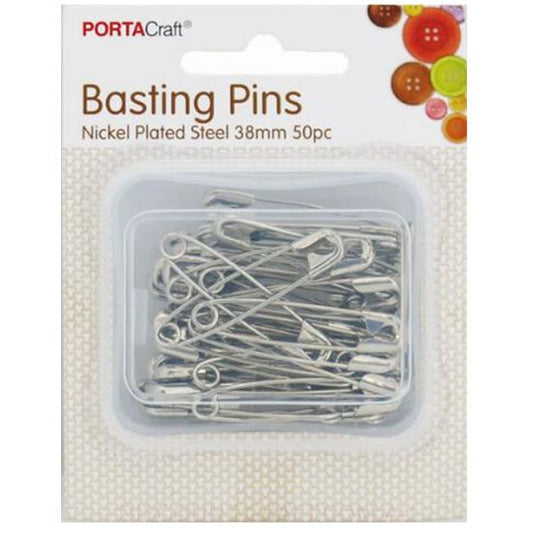 Basting Pins Nickel Plated Steel - 38mm 50pk