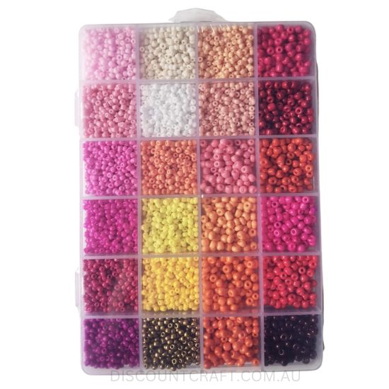 Glass Beads 2,3 & 4mm in Clear Case