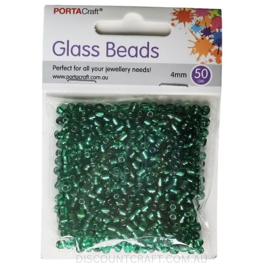 Translucent Glass Beads 4mm - 50gram Pack