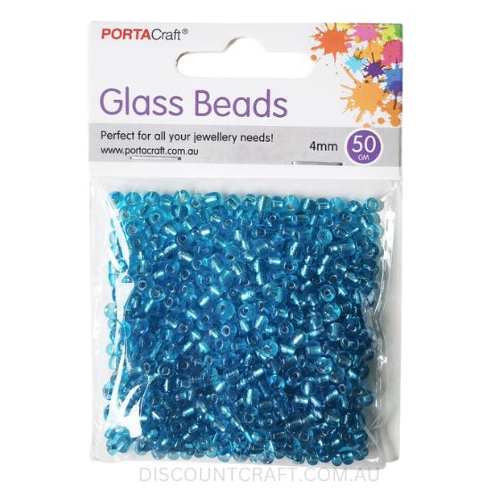 Translucent Glass Beads 4mm - 50gram Pack
