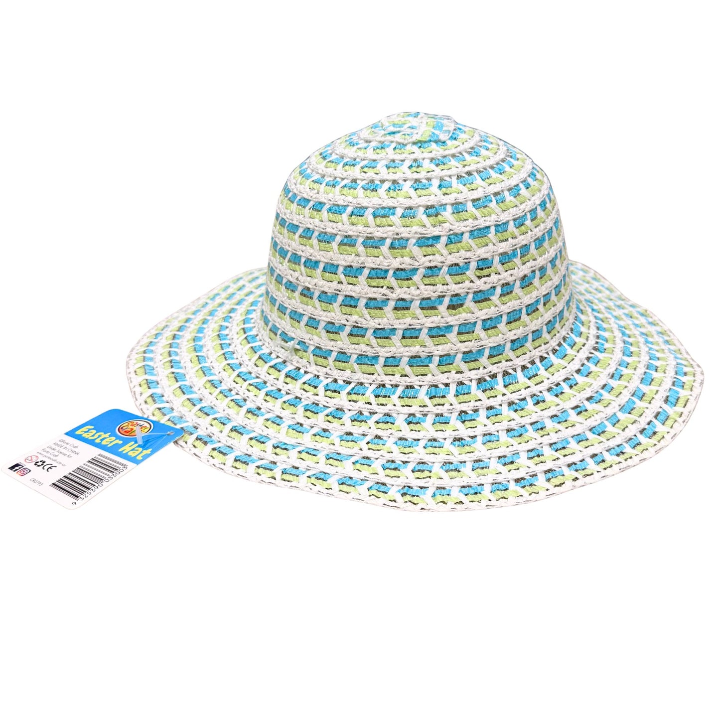 Easter Bonnet Hat 30cm - Blue/Green