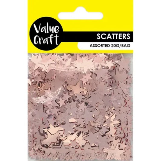 Star Scatters 20g 2 Sizes - Rose Gold