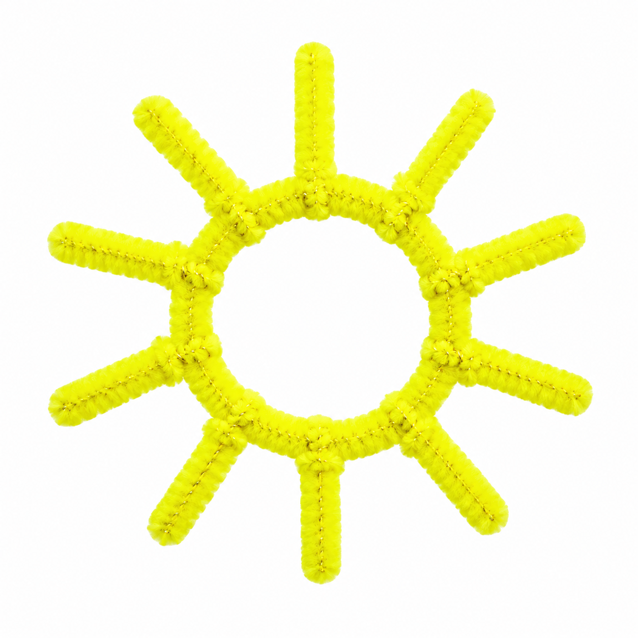 Chenille Stems 6mm 50pk - Hi Vis Yellow