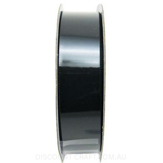Satin Ribbon Double Sided 18mm x 5 metres - Black