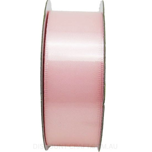 Satin Ribbon Double Sided 25mm x 5 metres - Light Pink