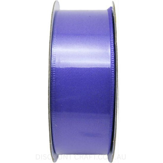 Satin Ribbon Double Sided 25mm x 5 metres - Purple