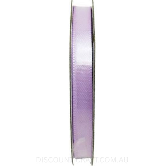 Satin Ribbon Double Sided 6mm x 8 metres - Mauve