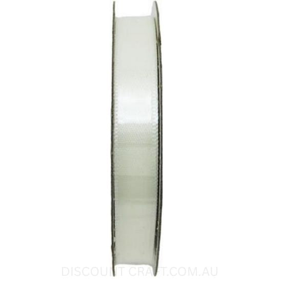 Satin Ribbon Double Sided 9mm x 6 metres - Ivory