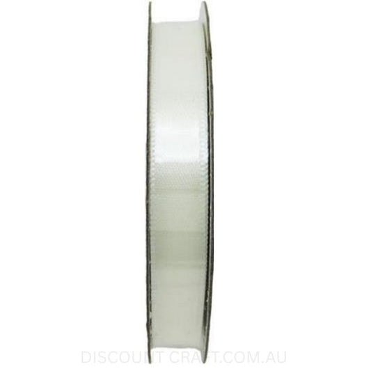 Satin Ribbon Double Sided 9mm x 6 metres - Ivory