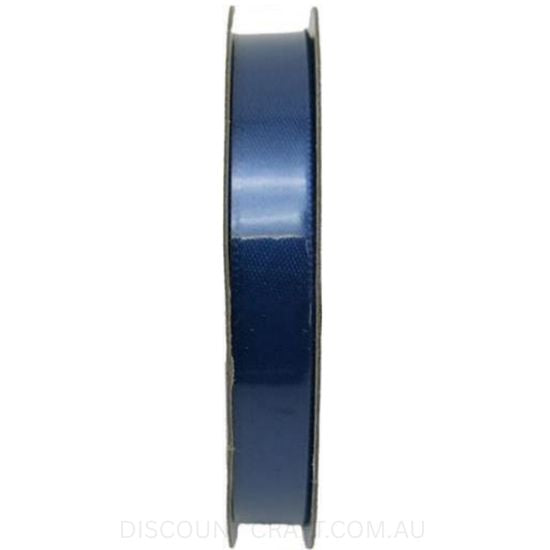 Satin Ribbon Double Sided 9mm x 6 metres - Navy