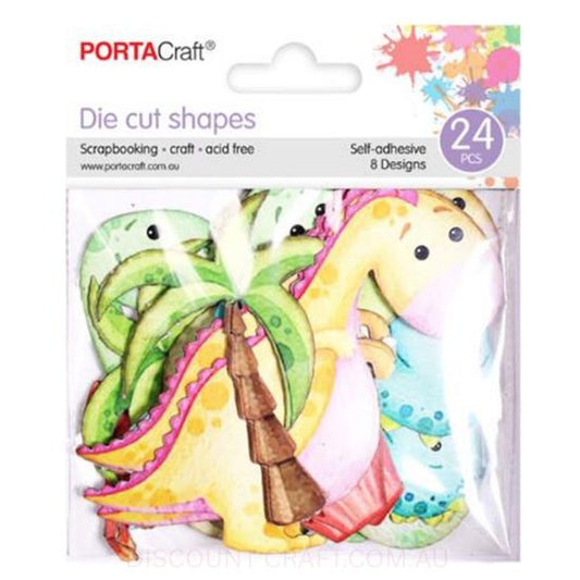 Self-Adhesive Die Cut Shapes - Dinosaurs 24pk