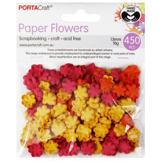 Paper Flowers - Sunset 13mm 450pk